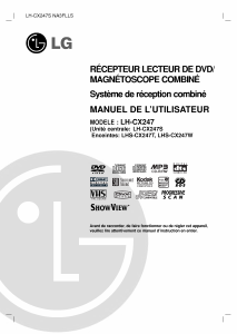 Mode d’emploi LG LH-CX247S Combi DVD-vidéo