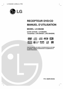 Mode d’emploi LG LH-D6430D Lecteur DVD