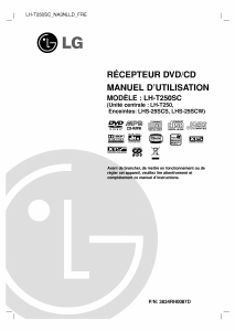 Mode d’emploi LG LH-T250SC Lecteur DVD