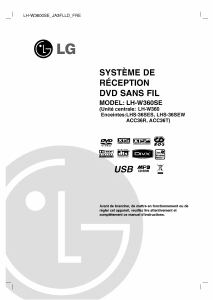 Mode d’emploi LG LH-W360SE Lecteur DVD