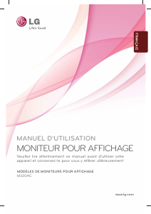 Mode d’emploi LG M3204CCBA Moniteur LCD