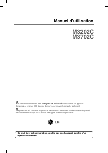Mode d’emploi LG M3202CCBA Moniteur LCD