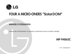 Mode d’emploi LG MP-9486SC Micro-onde