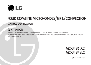 Mode d’emploi LG MC-3186IXC Micro-onde