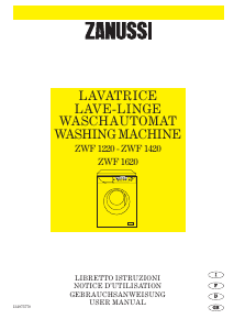 Mode d’emploi Zanussi ZWF 1620 Lave-linge