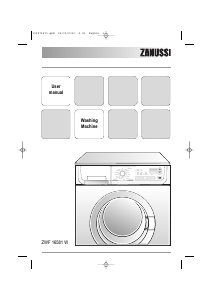 Manual Zanussi ZWF 16581 W Washing Machine