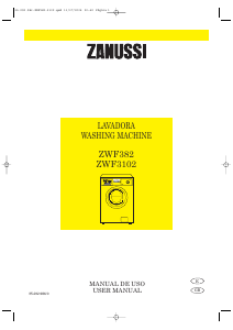 Manual de uso Zanussi ZWF 382 Lavadora