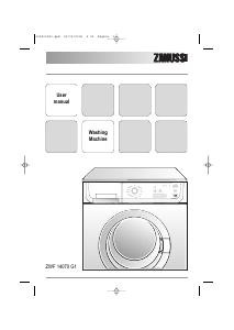 Handleiding Zanussi ZWF 14070 G1 Wasmachine