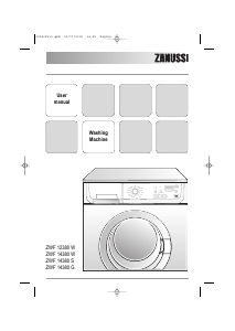 Manual Zanussi ZWF 14380 G Washing Machine