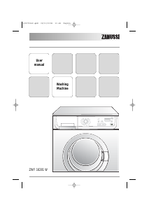 Manual Zanussi ZWF 16281 W Washing Machine