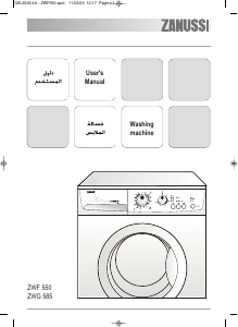Handleiding Zanussi ZWF 550 Wasmachine