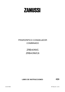Manual de uso Zanussi ZRB40NVC8 Frigorífico combinado