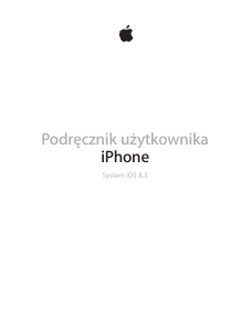 Instrukcja Apple iPhone (iOS 8.3) Telefon komórkowy