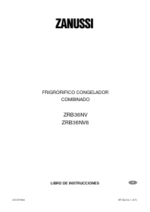 Manual de uso Zanussi ZRB36NV8 Frigorífico combinado