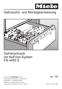 Bedienungsanleitung Miele FN 4493 S Gefrierschrank