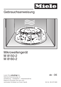 Bedienungsanleitung Miele M 8150-2 Mikrowelle