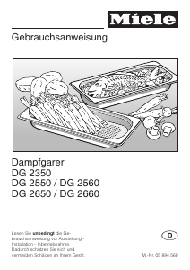 Bedienungsanleitung Miele DG 2560 Backofen