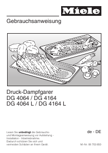 Bedienungsanleitung Miele DG 4064 Backofen