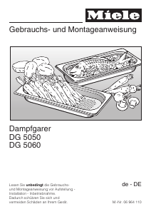 Bedienungsanleitung Miele DG 5060 Backofen