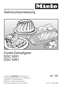 Bedienungsanleitung Miele DGC 5051 Backofen