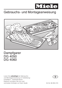 Bedienungsanleitung Miele DG 4060 SW Backofen