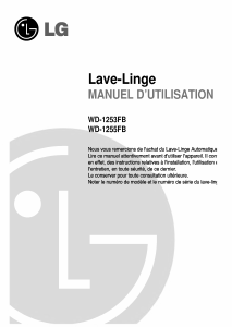 Mode d’emploi LG WD-1253FB Lave-linge