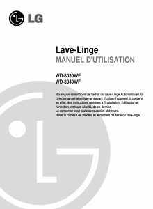 Mode d’emploi LG WD-8030WF Lave-linge