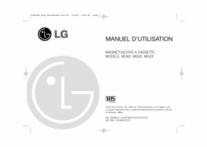Mode d’emploi LG MG23 Magnétoscope