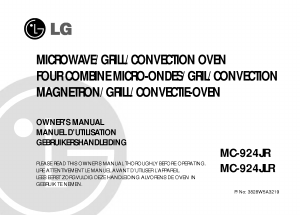 Mode d’emploi LG MC-924JLR Micro-onde
