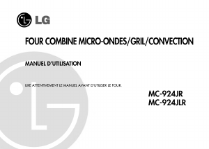 Mode d’emploi LG MC-924JR Micro-onde