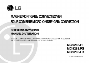 Mode d’emploi LG MC-9283JRS Micro-onde