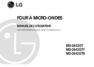 Mode d’emploi LG MD-2642GTY Micro-onde