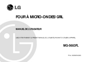 Mode d’emploi LG MG-5683FL Micro-onde