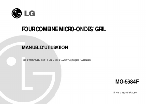 Mode d’emploi LG MG-5684F Micro-onde