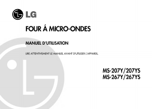Mode d’emploi LG MS-267YS Micro-onde