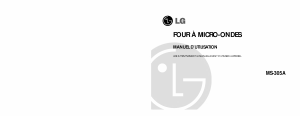Mode d’emploi LG MS-305A Micro-onde