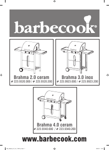 Manual de uso Barbecook Brahma 3.0 Inox Barbacoa