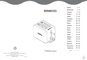 Kullanım kılavuzu Kenwood TTM028 kMix Boutique Ekmek kızartma makinesi