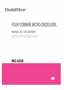 Mode d’emploi Goldstar MG-5326 Micro-onde