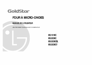 Mode d’emploi Goldstar MS-191MC Micro-onde