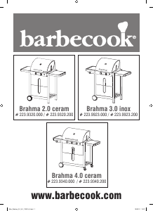 Käyttöohje Barbecook Brahma 4.0 Ceram Grilli