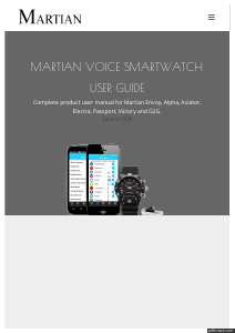 Handleiding Martian Watches Alpha Smartwatch