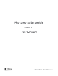 Manual HDR Photomatix Essentials 3.2