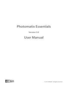 Handleiding HDR Photomatix Essentials 3.0