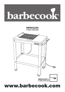 Manual de uso Barbecook Hercules Barbacoa