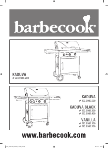 Használati útmutató Barbecook Kaduva Black Grillsütő