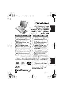 Manual Panasonic DVD-LX95 DVD Player