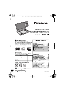 Manual Panasonic DVD-LX8EB DVD Player