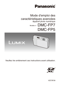 Mode d’emploi Panasonic DMC-FP5EB Lumix Appareil photo numérique