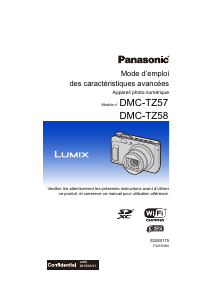Mode d’emploi Panasonic DMC-TZ57EG Lumix Appareil photo numérique